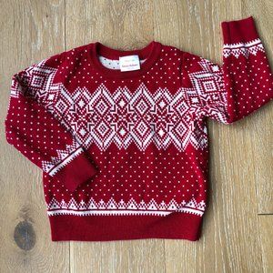 Hanna Andersson Snow Happy Fair Isle Sweater